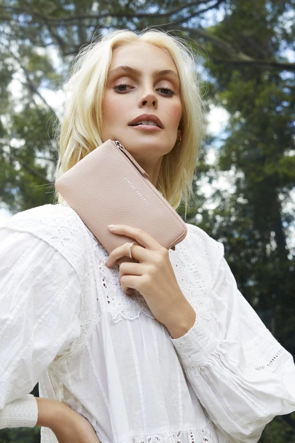 Status Anxiety Smoke And Mirrors Dusky Pink Wallet