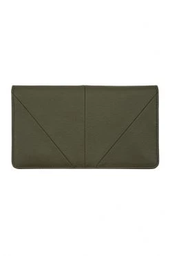 Status Anxiety Triple Threat Khaki Foldover Wallet
