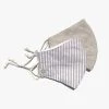 Personal Space Neutral Stripe + Mini Gingham Face Mask 2 Pack Face Masks