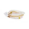 Lindi Kingi Jewellery Summer Cream And Gold Bracelet Set