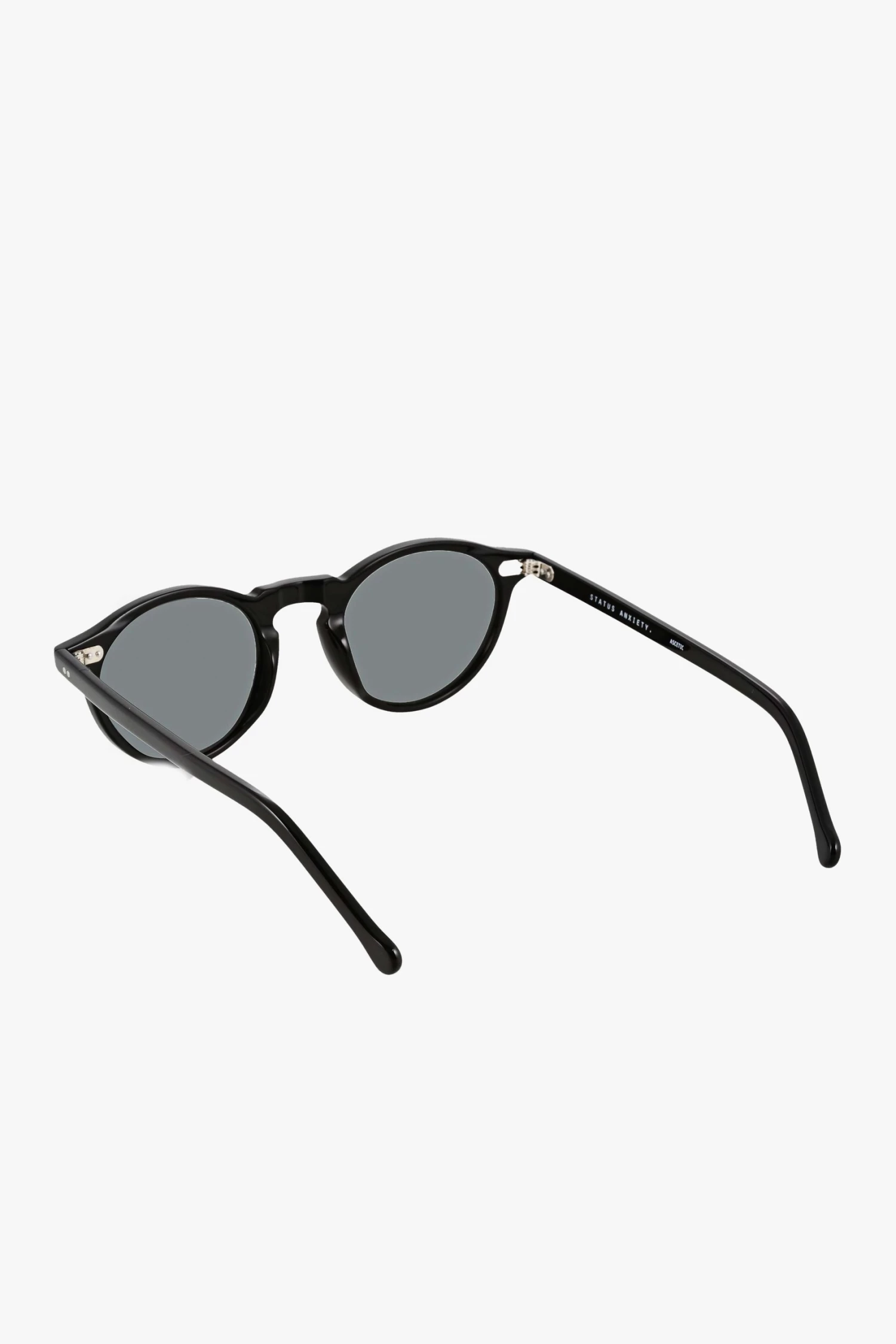 Status Anxiety Eyewear Ascetic Black Round Sunglasses