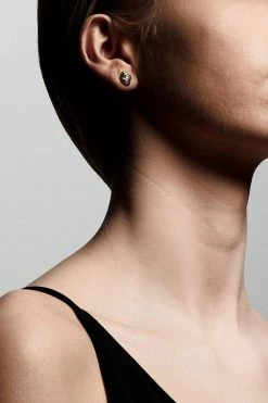 Pilgrim Tally Abstract Wave Stud Earrings Gold Plated