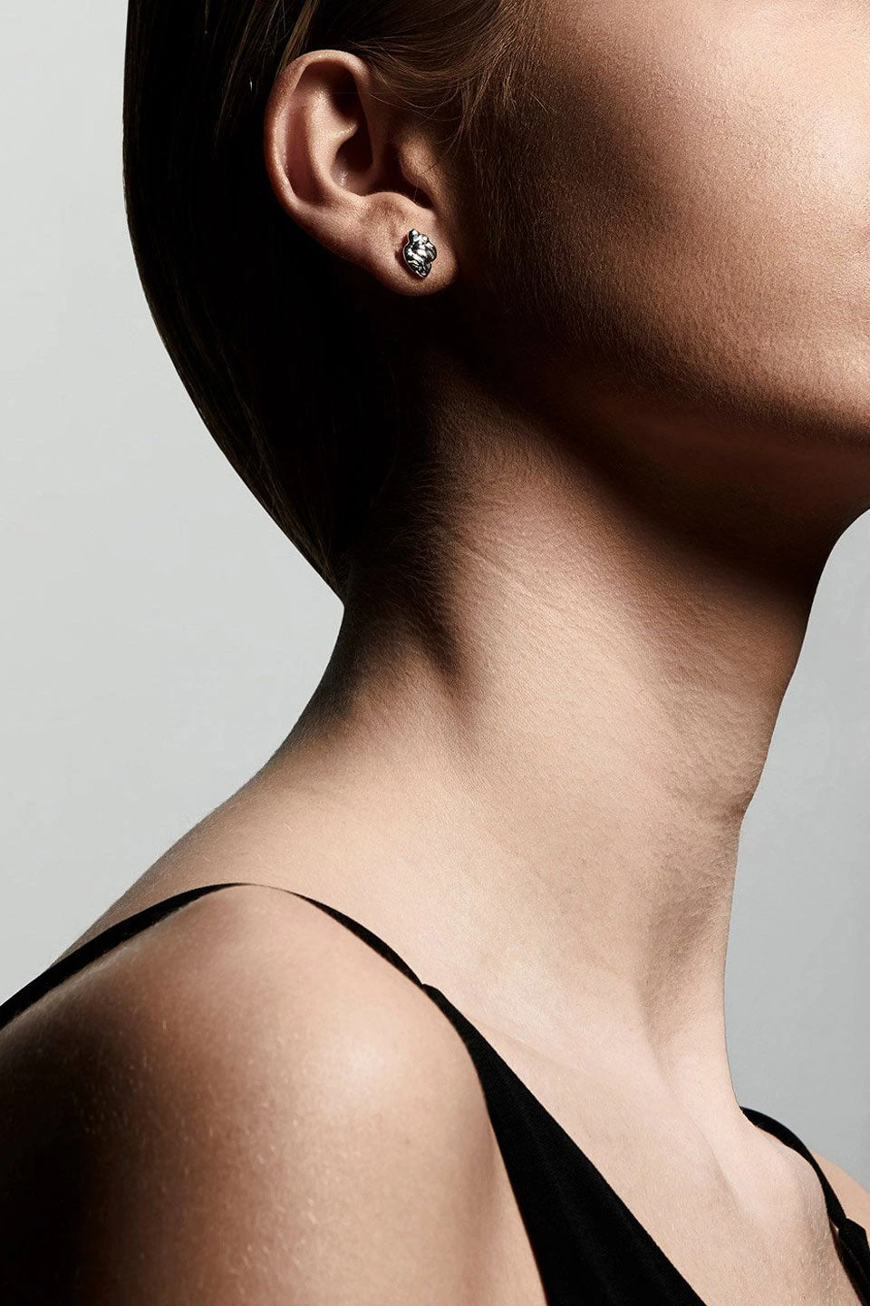 Pilgrim Tally Abstract Wave Stud Earrings Silver Plated Jewellery