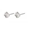 Pilgrim Tally Abstract Wave Stud Earrings Silver Plated Jewellery