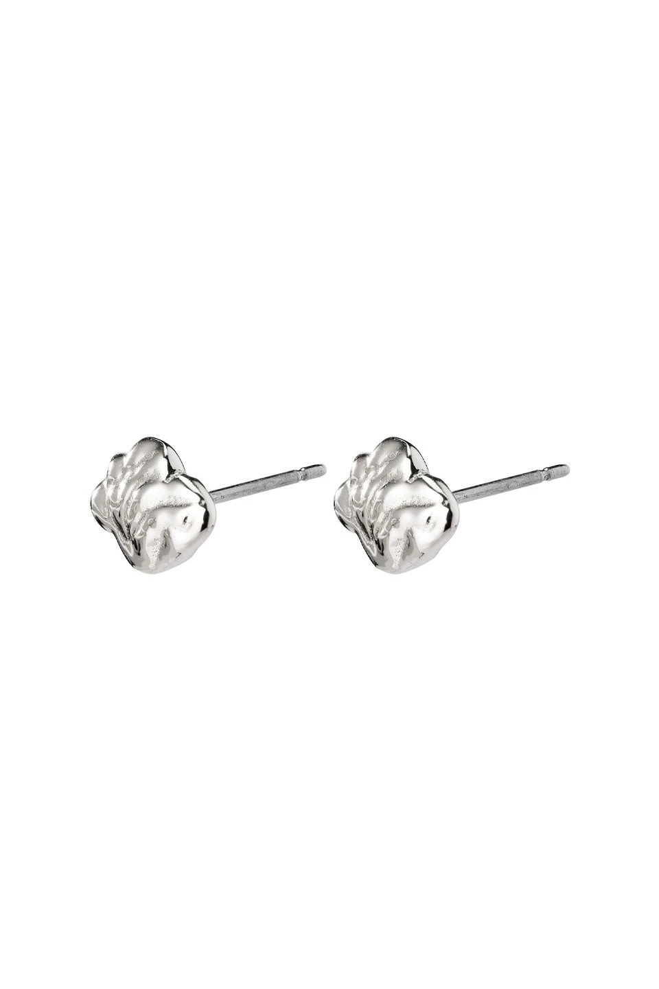 Pilgrim Tally Abstract Wave Stud Earrings Silver Plated Jewellery