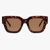 Prive Revaux Eyewear New Yorker Tortoise Oversized Cateye Blue Lens Sunglasses
