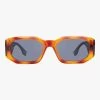 Prive Revaux Paris Thin Wide Tortoise Frame Brown Lens Sunglasses