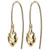 Pilgrim Jewellery Tolerance Abstract Drop Hook Earrings Gold Plated