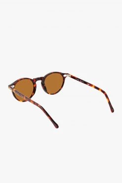 Status Anxiety Eyewear Ascetic Brown Tort Round Sunglasses