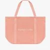 Assembly Label Linen Coral Tote Bag