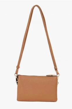 SABEN Bags Tilly Multi Pocket Clay Leather Crossbody Clutch Support Local