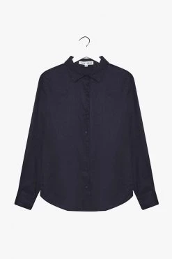 Ivy + Jack Ultimate Navy Linen Shirt Tops & Tees