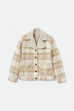Brixton Nouvelle Sherpa Lining Wool Blend Beige Jacket
