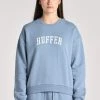 Huffer Slouch Steel Blue Crew Fleece