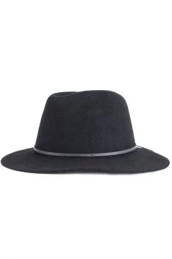Brixton Wesley Fedora Black Wool Felt Hat