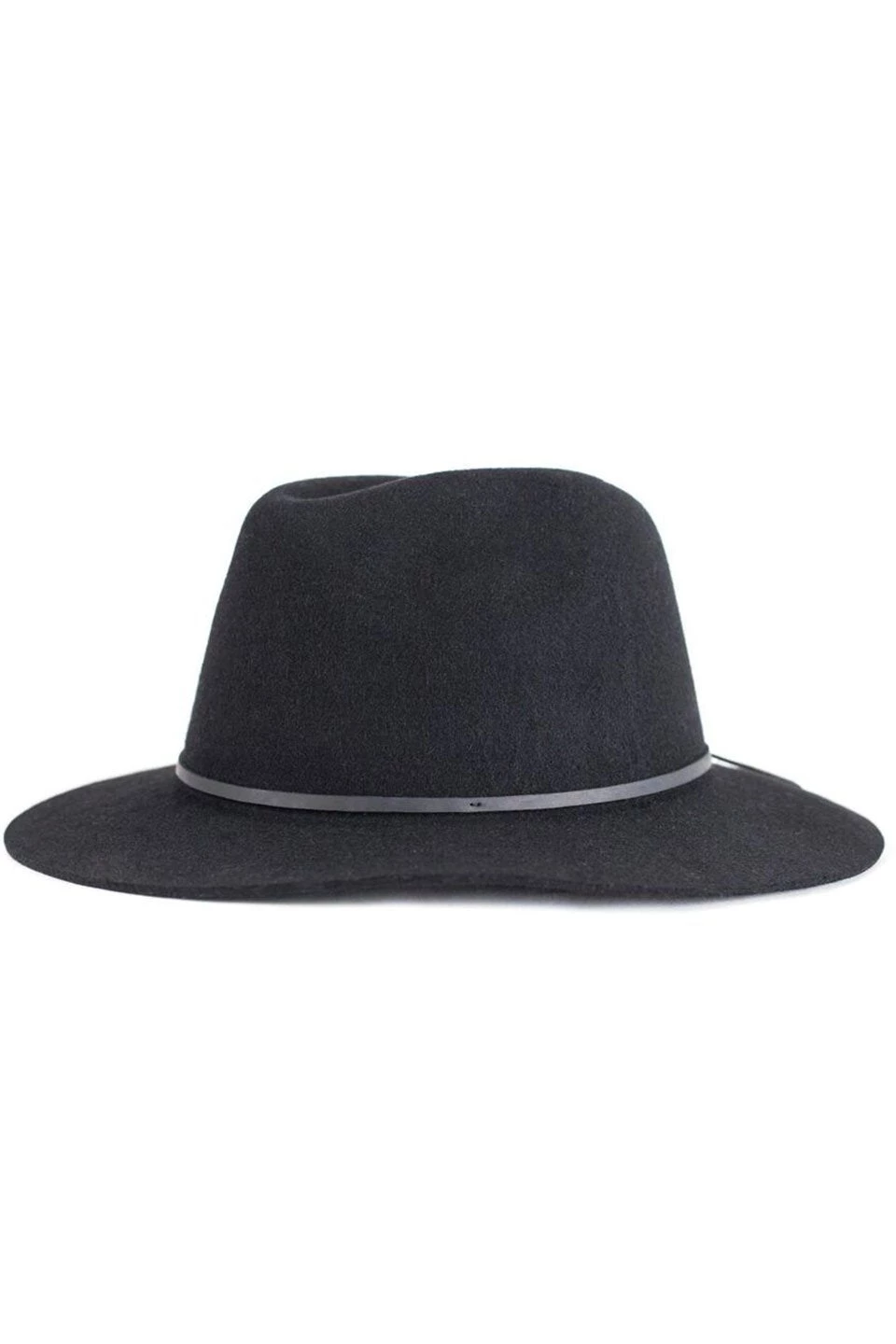 Brixton Wesley Fedora Black Wool Felt Hat