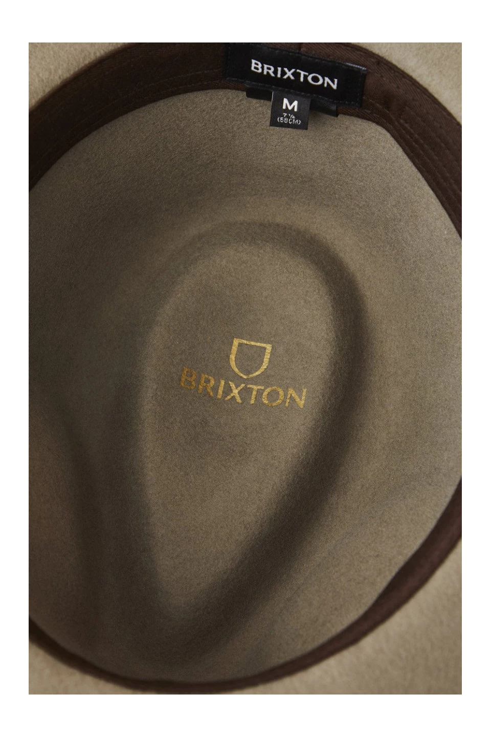 Brixton Wesley Packable Fedora Light Olive Wool Felt Hat