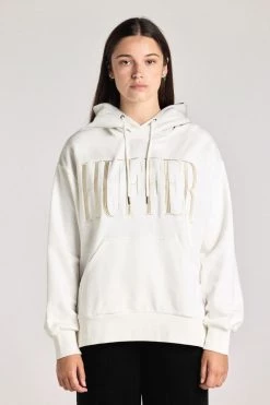 Huffer Loungewear Basics Girlfriend Chalk Hood 350