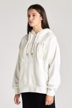 Huffer Loungewear Basics Girlfriend Chalk Hood 350