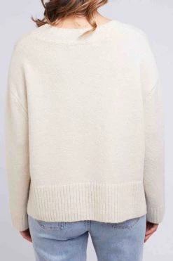 Foxwood Patricia Cream V Neck Jumper