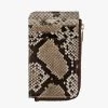 SABEN Bags Winona Card Holder Brown Python Leather Support Local