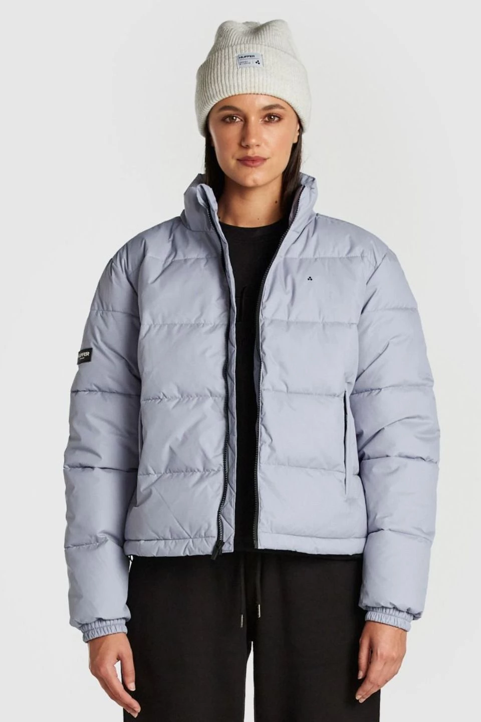 Huffer Track Down Iris Puffer Jacket New In