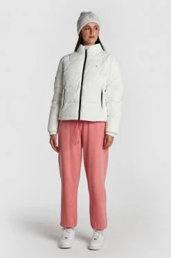 Huffer Track Down White Puffer Jacket Jackets & Coats