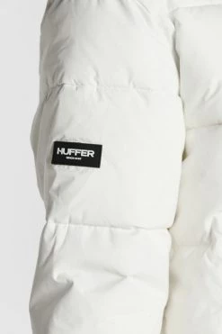 Huffer Track Down White Puffer Jacket Jackets & Coats