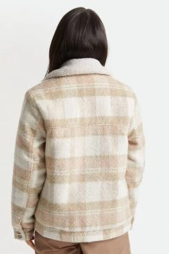 Brixton Nouvelle Sherpa Lining Wool Blend Beige Jacket