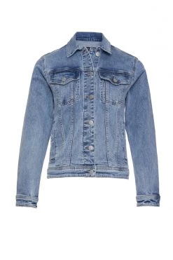 Among The Brave Charlie Mid Blue Denim Jacket Jackets & Coats
