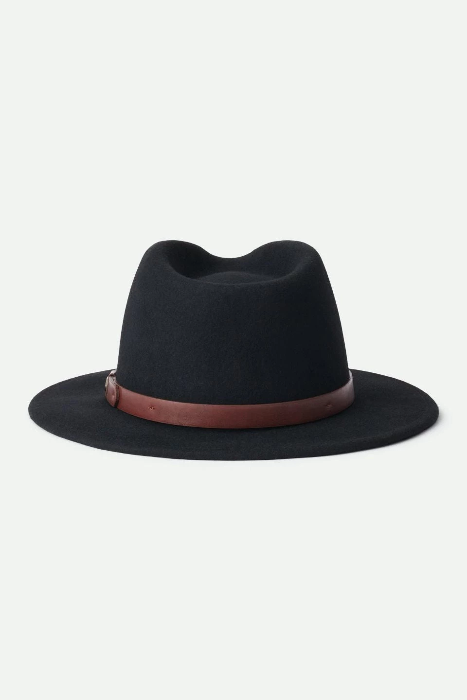 Brixton New In Messer Fedora Black Wool Felt Hat