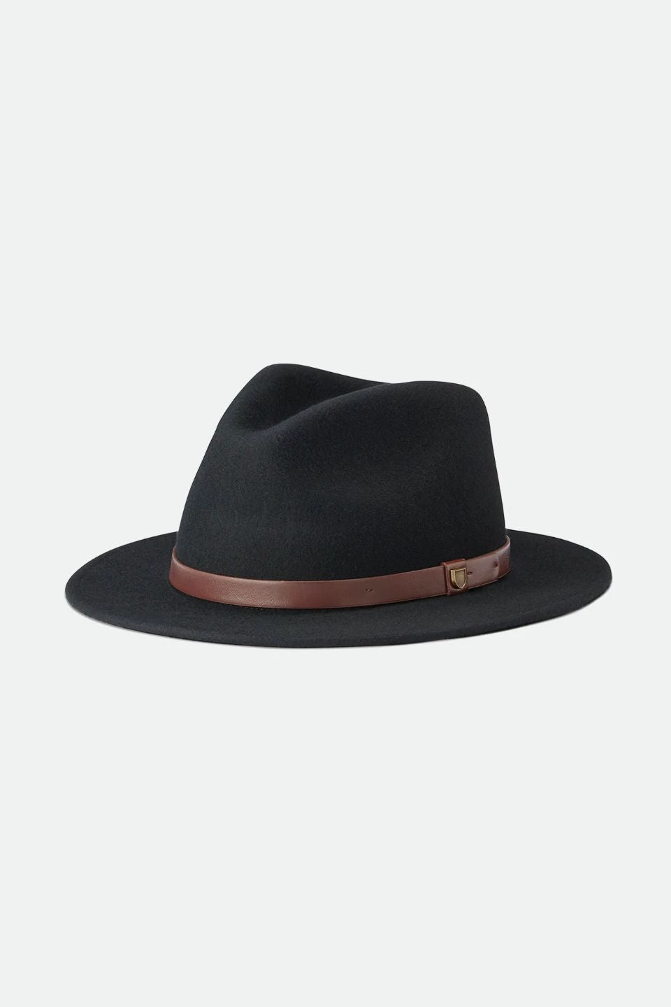 Brixton New In Messer Fedora Black Wool Felt Hat