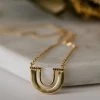Silver Linings Zulu Gold U Shape Necklace