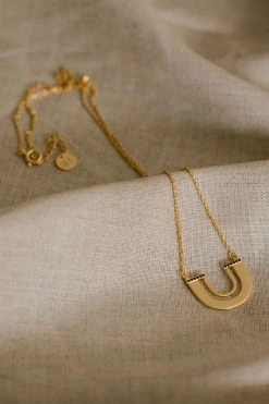 Silver Linings Zulu Gold U Shape Necklace